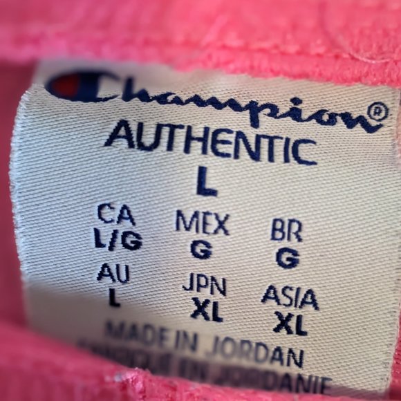 Woman's Champion Large Athletic Shorts Pink and Fabulous - Picture 3 of 3